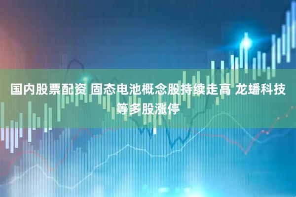 国内股票配资 固态电池概念股持续走高 龙蟠科技等多股涨停